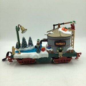 New Bright Holiday Express Animated Water Tanker Elf Skating Car No 380-2 *READ*